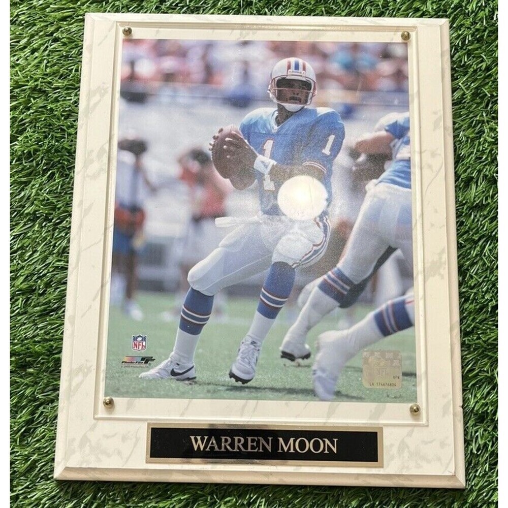 NFL Warren Moon Houston Oilers Official  NFL print photo framed picture  Used